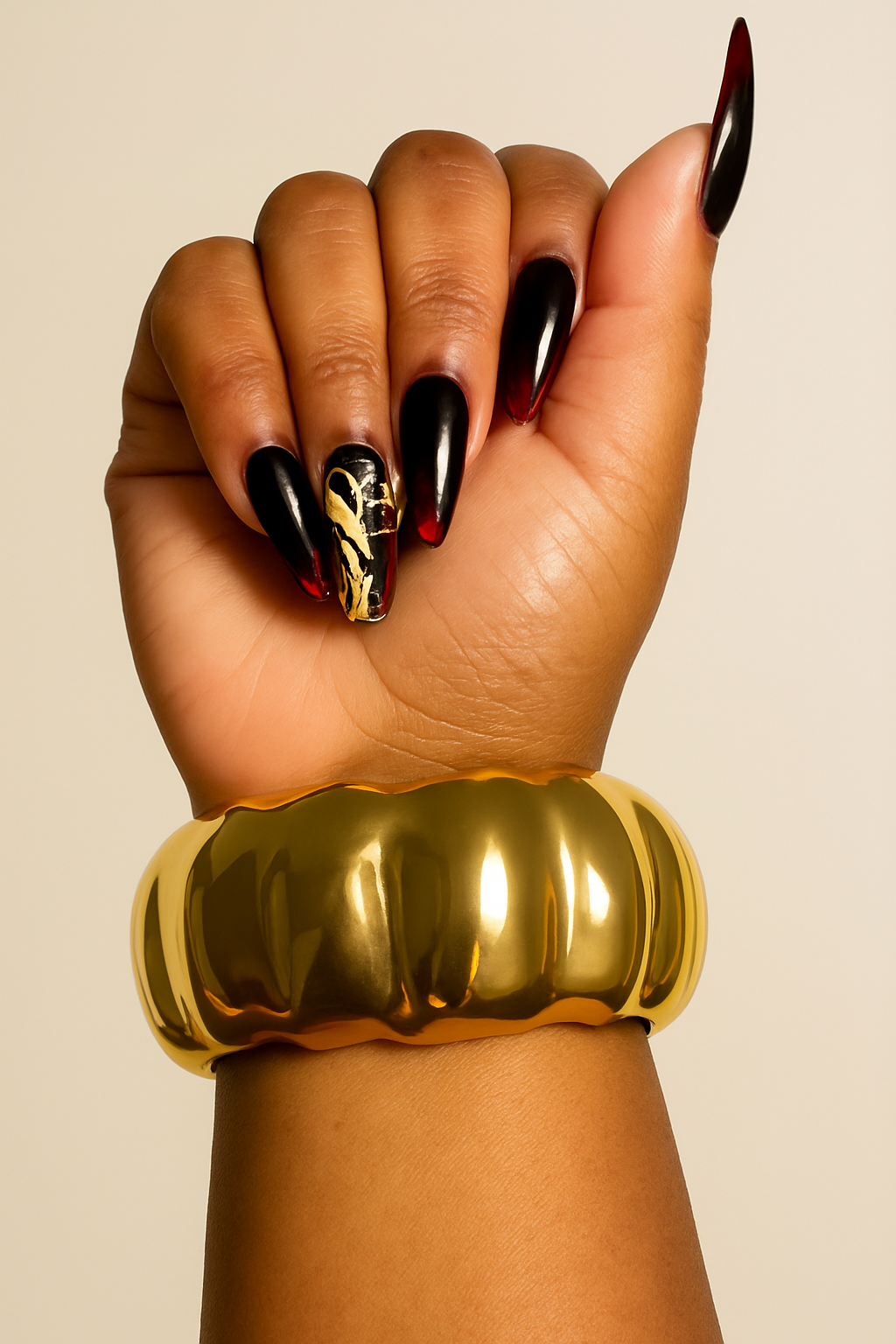 Goddess Gold Statement Bracelet